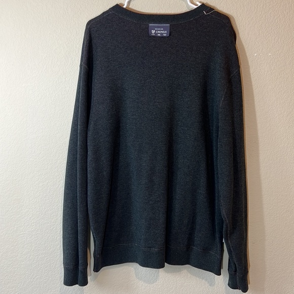 CREMIEUX MEN’S REVERSIBLE CREWNECK GRAY AND WINE SWEATER / SIZE 2XL - Picture 3 of 7